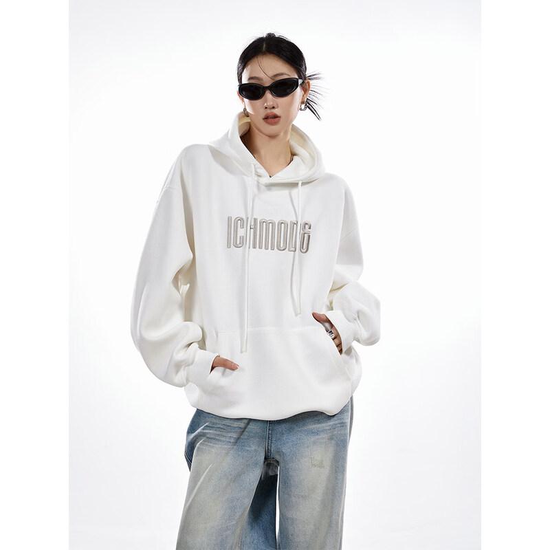 ICH MODE Женская американская ретро толстовка с капюшоном L