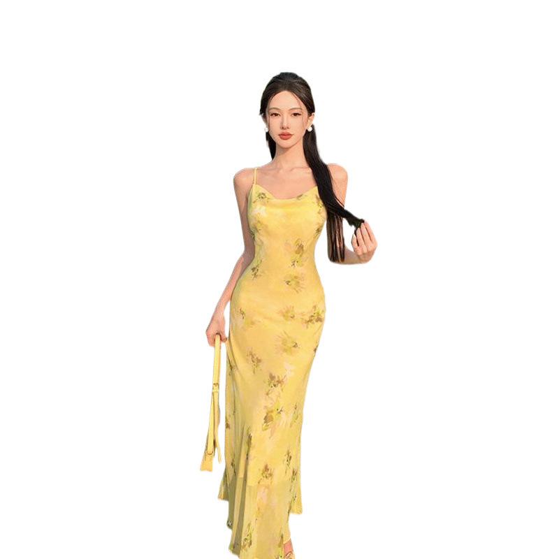 Elegant Floral Maxi Dress - Summer Sexy Beach Vacation Outfit