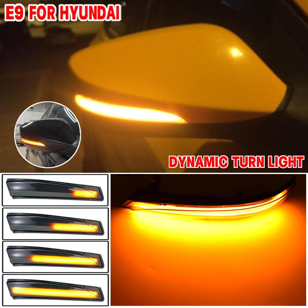 2pcs LED Dynamic Mirror Indicator Light For Hyundai Elantra GT Avante MK5 MD UD 11-15 Veloster i30 GD Flowing Turn Signal Lamp
