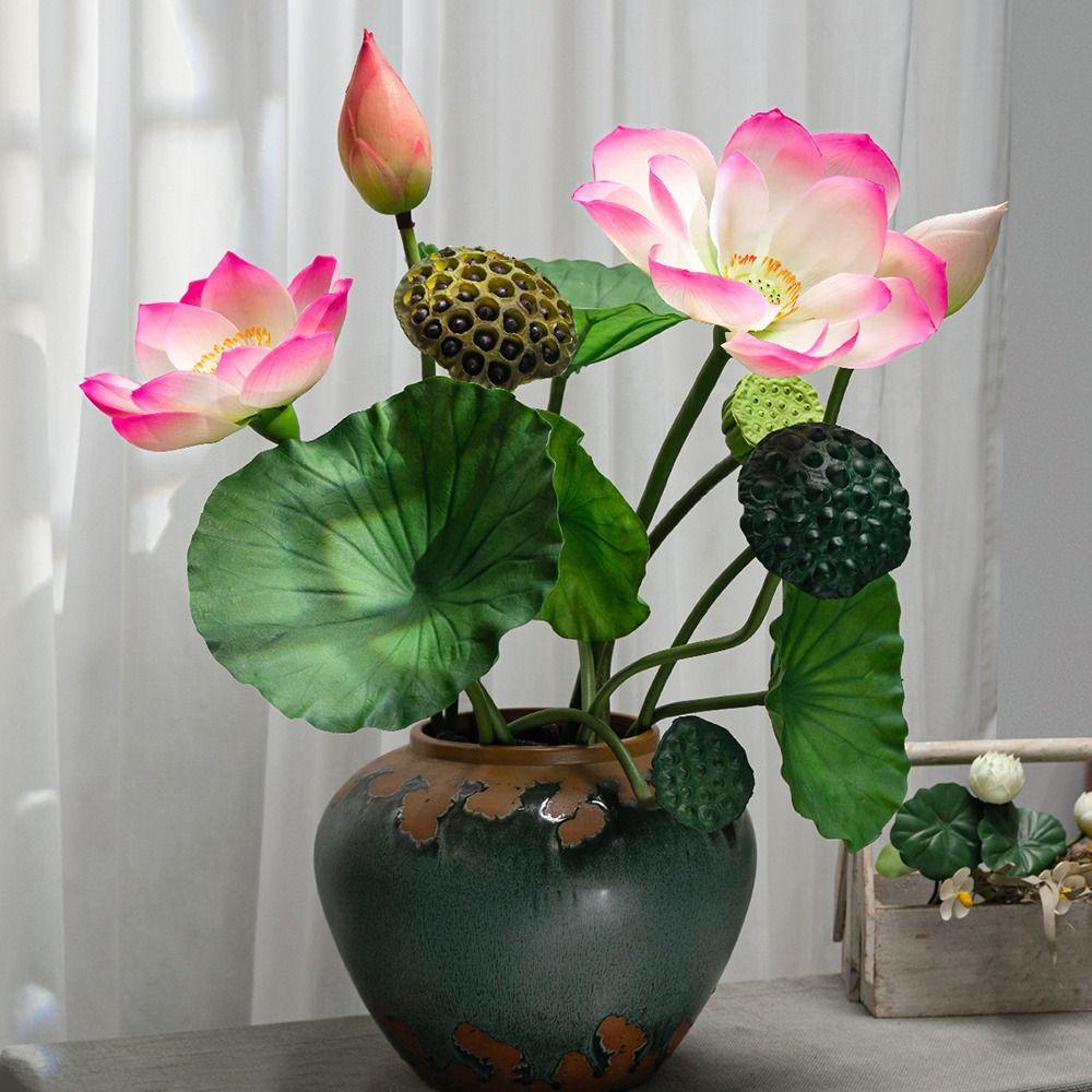 Long Stem Landscape Artificial Flower DIY Decoration Decorative Fake Flower  Wedding Decoration