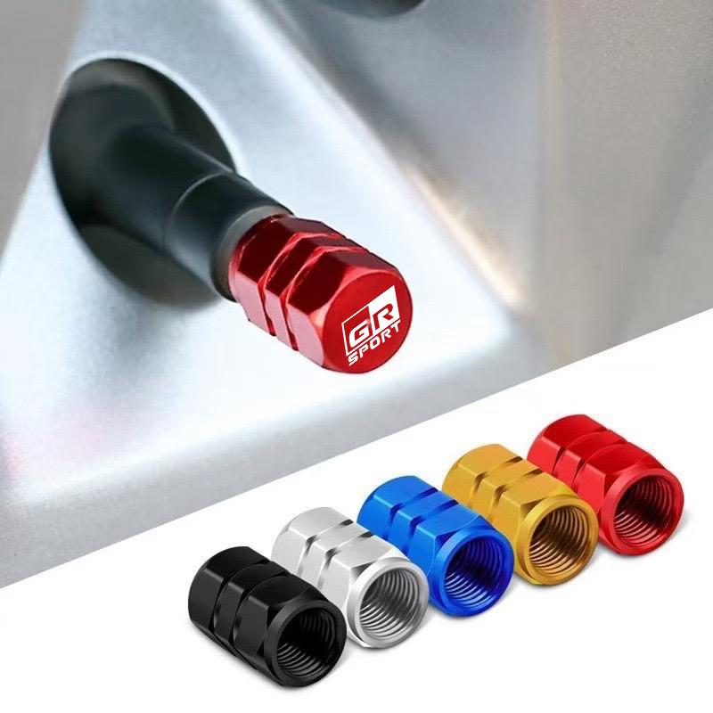 Car Wheel Tyre Tire Air Aluminum Alloy Valve Caps For Toyota GR Sport Gazoo Racing Yaris 86 Corolla Hilux Supra C-HR Accessories