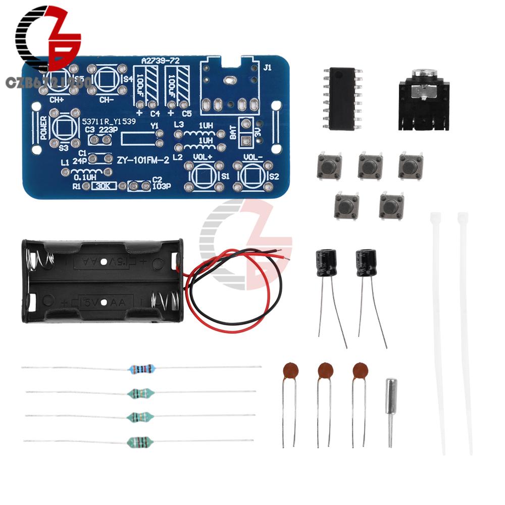87-108MHz Digital FM Stereo Radio Receiver Module Wireless Transmitter Receiver DIY Electronic Production Training Welding Kits