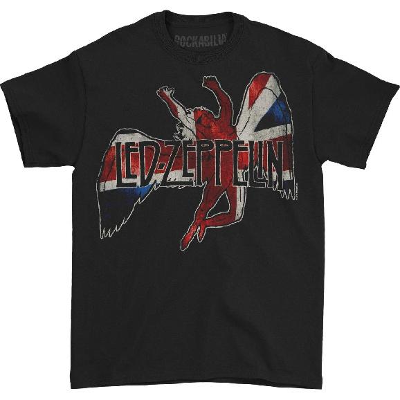 Led Zeppelin Men's Icarus Flag T-Shirt X-Large Black