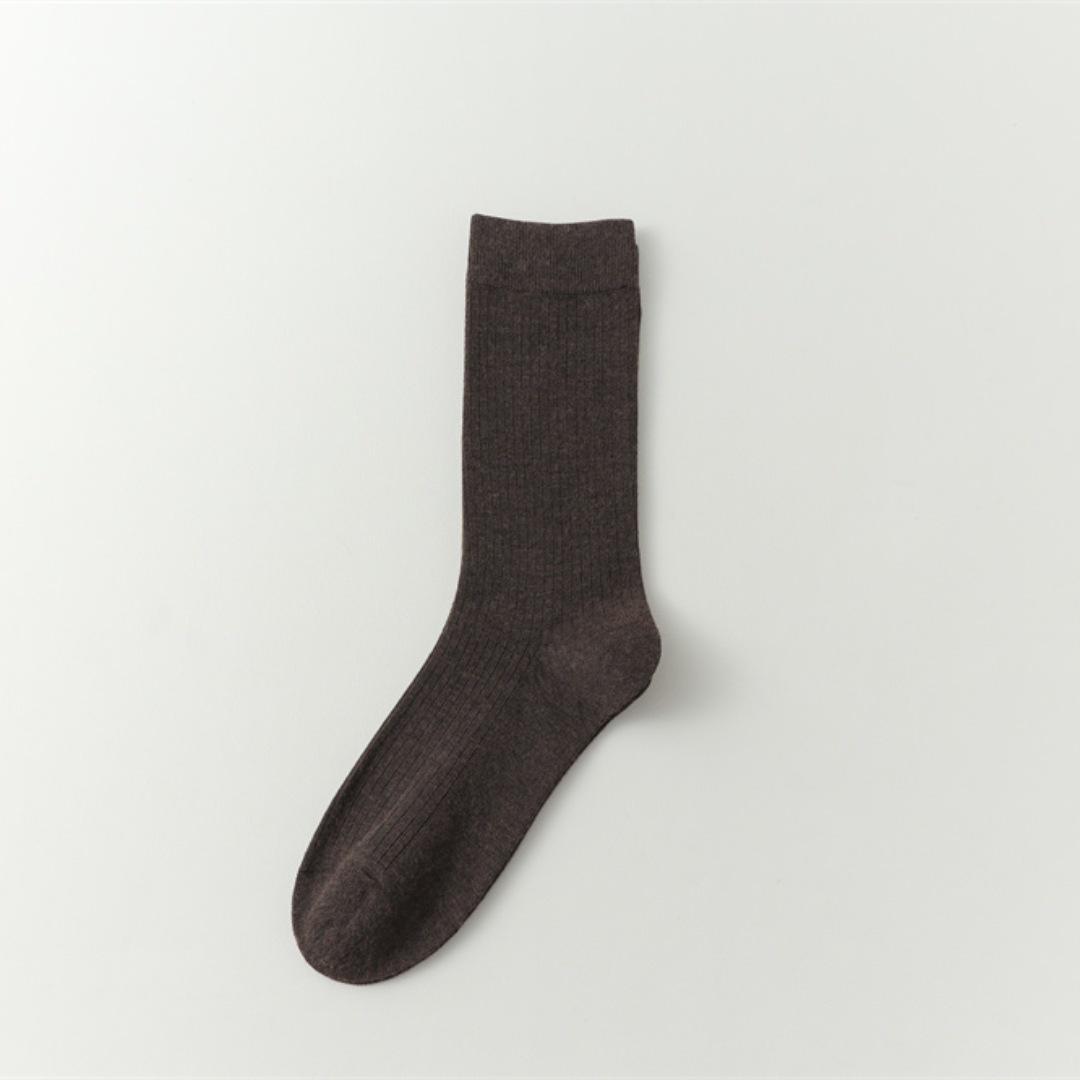 

Носки из шерсти без косточек, детские, Ancora, ультратонкие, мягкие, теплые, серые, женские, со средним ворсом One Size темно-коричневого