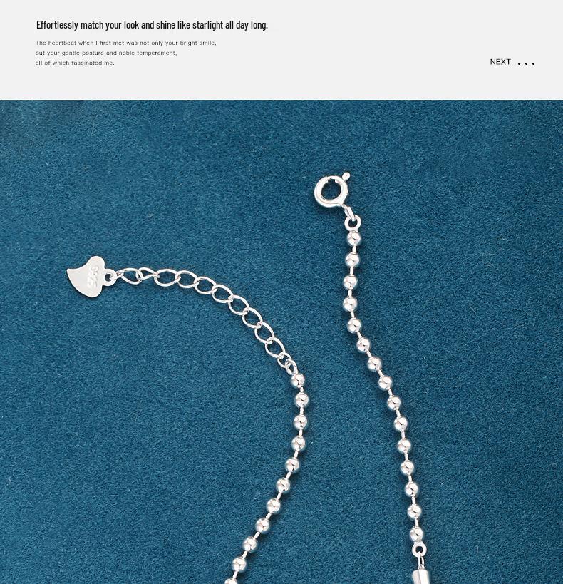 Women's High-End S925 Sterling Silver Bamboo Bead Bracelet: Elegant Chinese Ancient Style