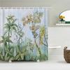Tropical Leaves Palm Tree Bird Animals Pattern Shower Curtains Bathroom Curtain Waterproof Frabic Bath Bathroom Curtains