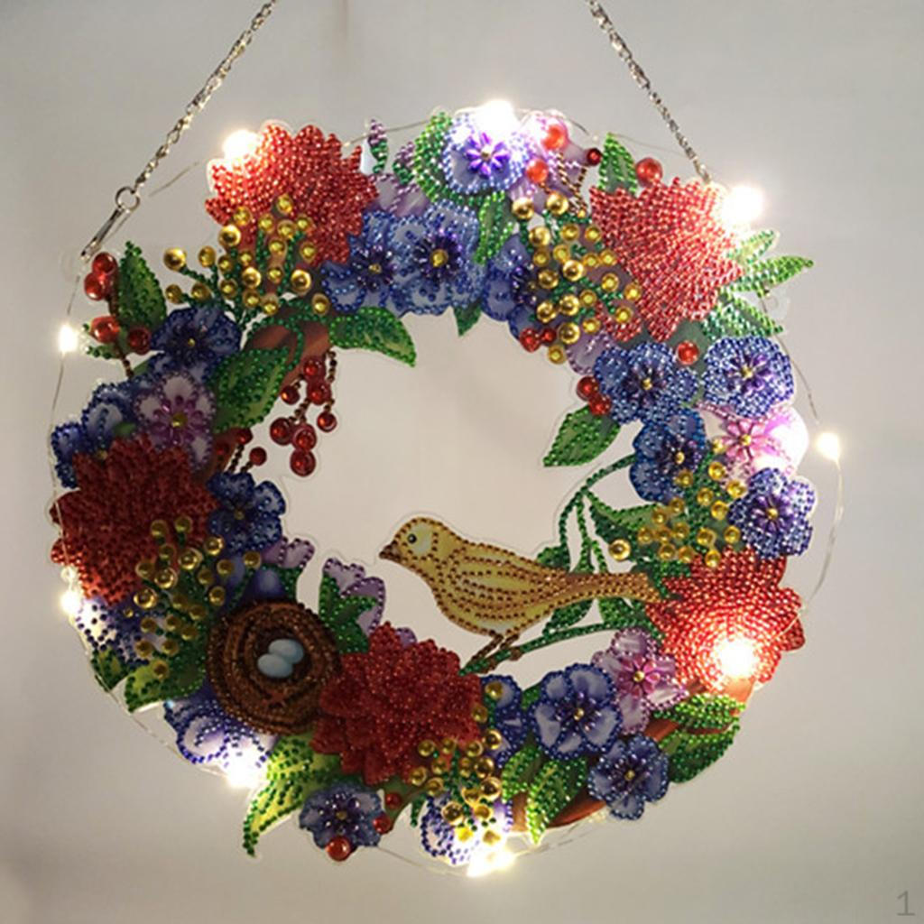 Garland Kit by Number Handmade LED Without Home Hanging Decor Beginners Festival Decoration