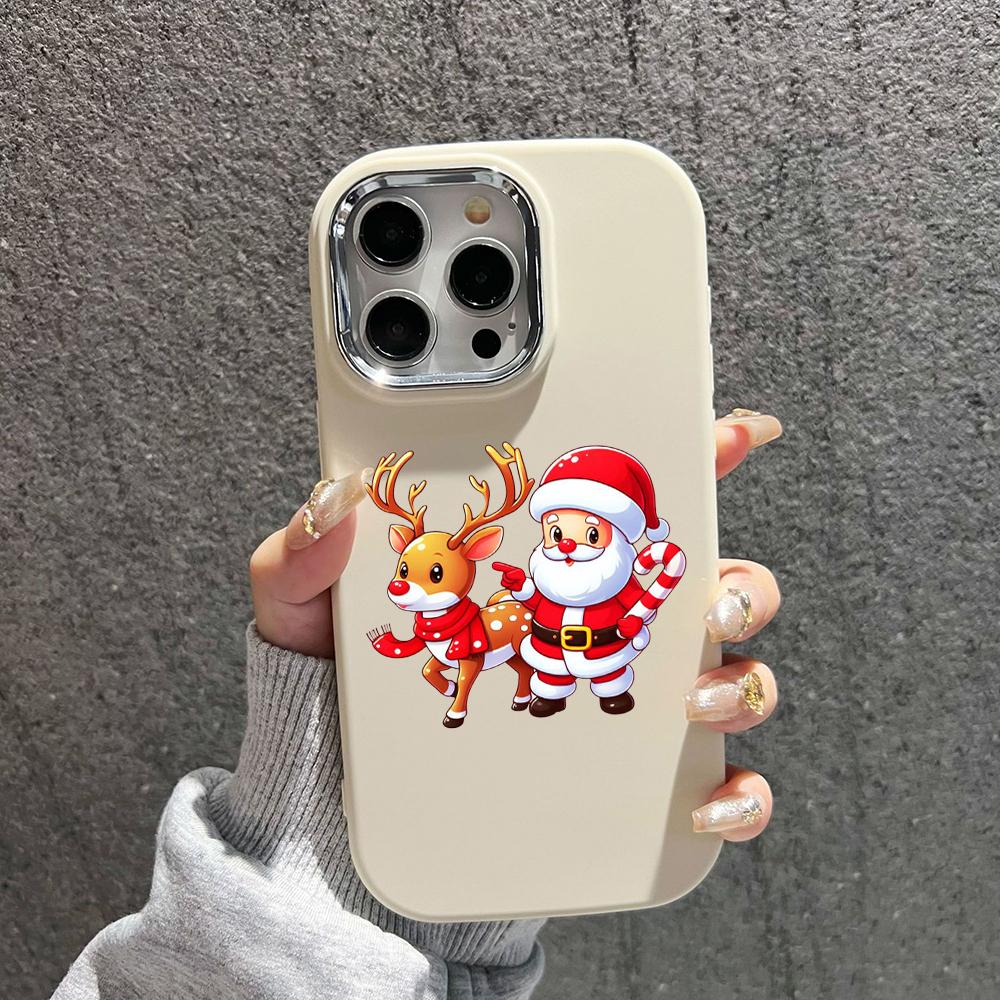 N100 Веселые рождественские мягкие чехлы для телефонов iPhone 15 16 Pro Max Xiaomi 11 — фото 11