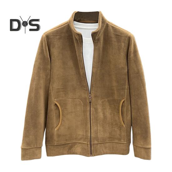 

Чоловіча пухнаста куртка шерпа з довгим рукавом на повній блискавці з відкритим передом, повсякденна куртка, зимове флісове тепле пальто для спорту на відкритому повітрі, повсякденного носіння L кавовий