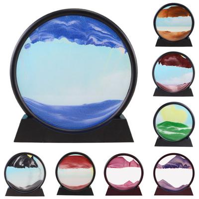Moving Sand Art Picture Widely Applied Delicate Sturdy Practical 3D Motion Display Flowing Sand Frame Home Decor