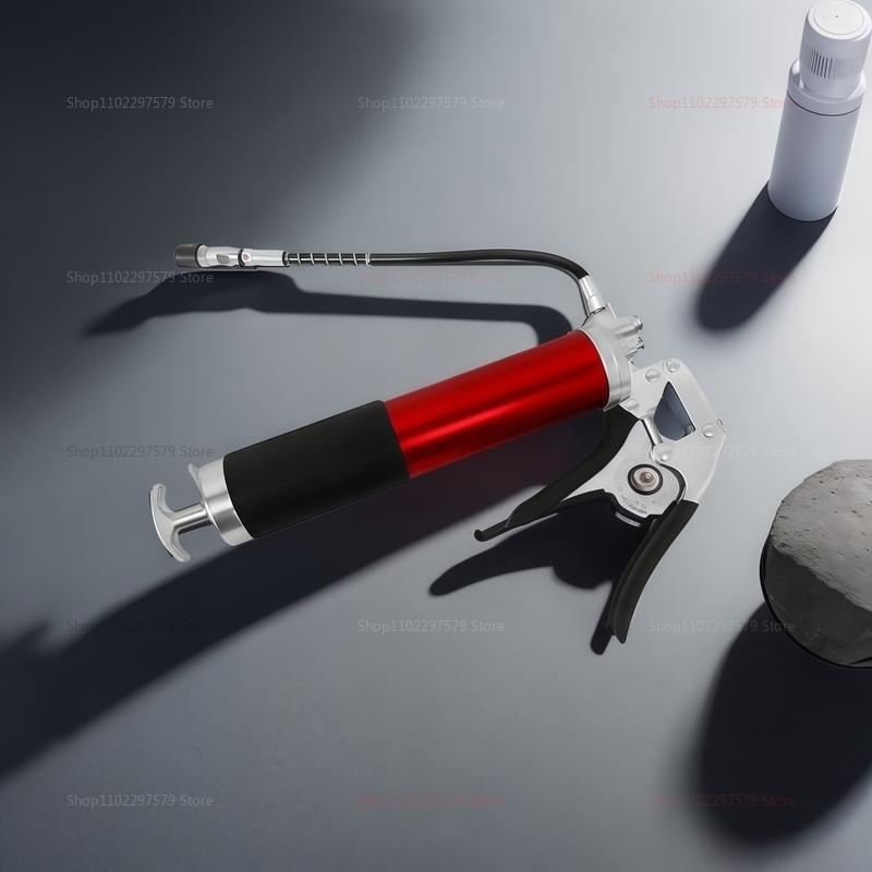 7000 PSI Oil Grease Gun Kit Manual Pistol Grip Heavy Duty High Pressure Pump 400CC Greasing Injection Maintenance Tool