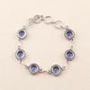 Iolite Gemstone 925 Sterling Silver Handmade Jewelry Adjustable Bracelet 7-9" RB-16-2
