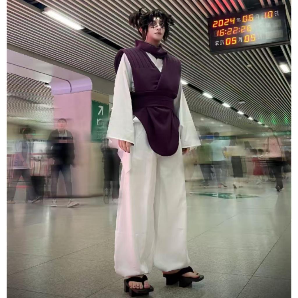 Anime Jujutsu Kaisen Cosplay Costume Choso Kaisen Top Vest Pants Uniform Outfit Anime Roleplay Suit Halloween Carnival Clothes