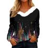 Long Sleeve Shirts For Women Cute Tops Christmas Prints Tees Blouses Casual Plus Size Basic Tops Pullover