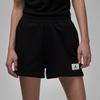 Jordan Flight Solid Logo Elastic Waist Straight Leg Shorts Women Shorts Black DZ3367-010