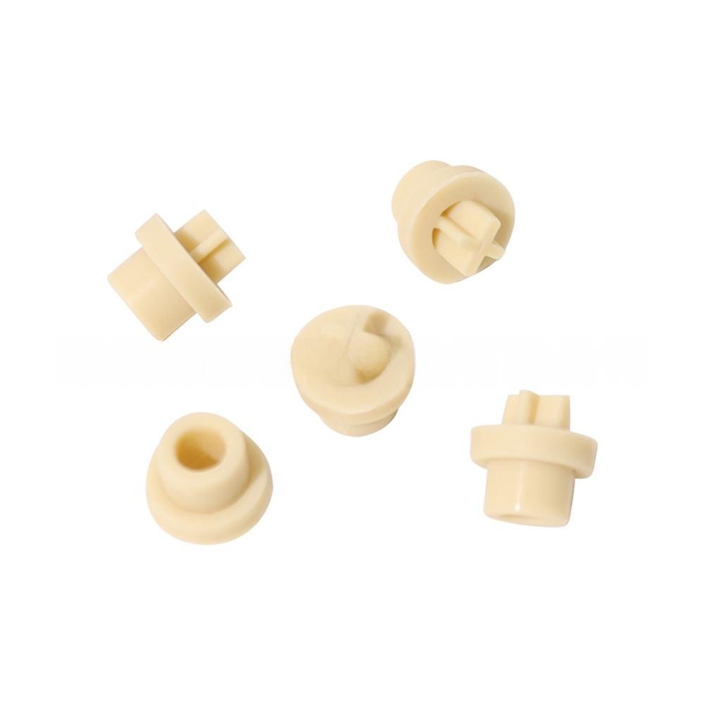 5Pcs Duckbill Check Valve Replacement For Stenner Pump, Synthetic Rubber Water Pump Parts, 7.7x4.7x11mm Beige