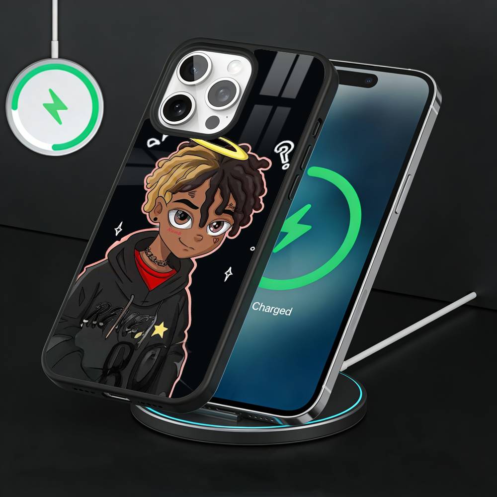 Anime Style Rapper X-XXXTentacionS Phone Case For iPhone17,16,15,14,13 Plus,Pro Max Magnetic For Magsafe Wireless Charging