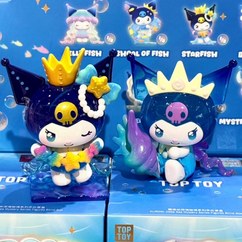 Toptoy Kuromi Deep Sea Secret Series Trendy Figurine Cute Doll Desktop Decor Ornament Gift For Adult Collectors