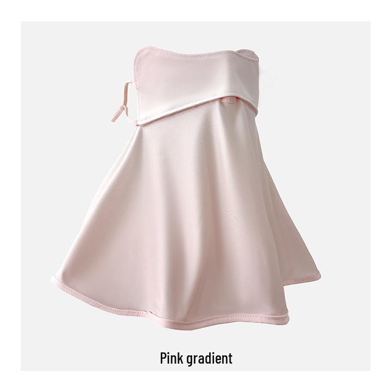 

Женская маска от солнца с градиентом - Полная защита лица и шеи от УФ-лучей, Дышащая, Тонкая, Защита от УФ-лучей для велоспорта.