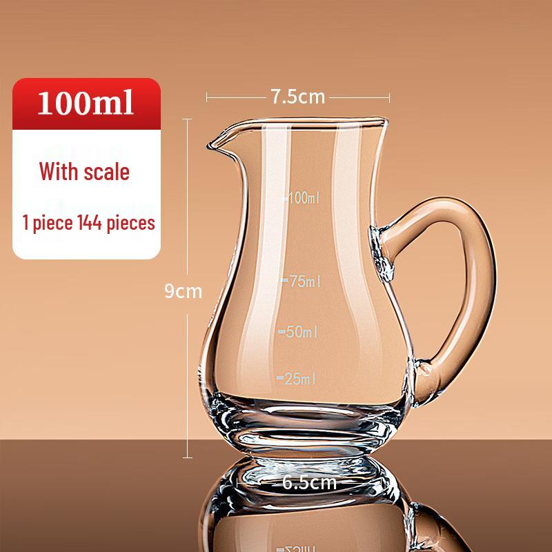 DuoMeiDuo Glass Baijiu Decanter with Handle and Scale