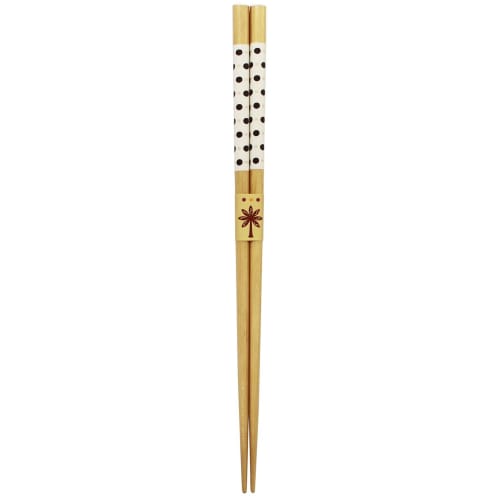 Ishida Forest Circle Chopsticks with Non-Slip Handles, 23cm, Made In Japan (Natural Wood, Polyester Finish), Beige