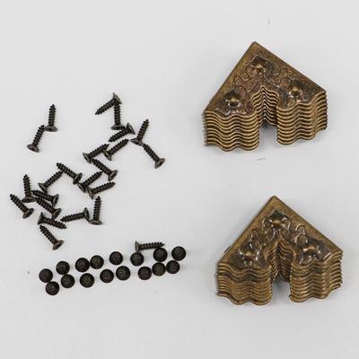 25mm Jewelry Box Decorative Metal Crafts for Furniture Corner Foot Corner Protector Corner Brackets