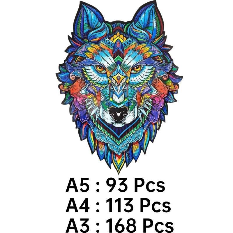 Unique Adult Wooden Puzzle With Intricate Animal Shapes Perfect For Stress Relief