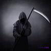 APOSITV Grim Reaper Cosplay Costume for Devil Halloween Includes Cape and Scythe Men, Costume, Costume, 4-Piece Set,
