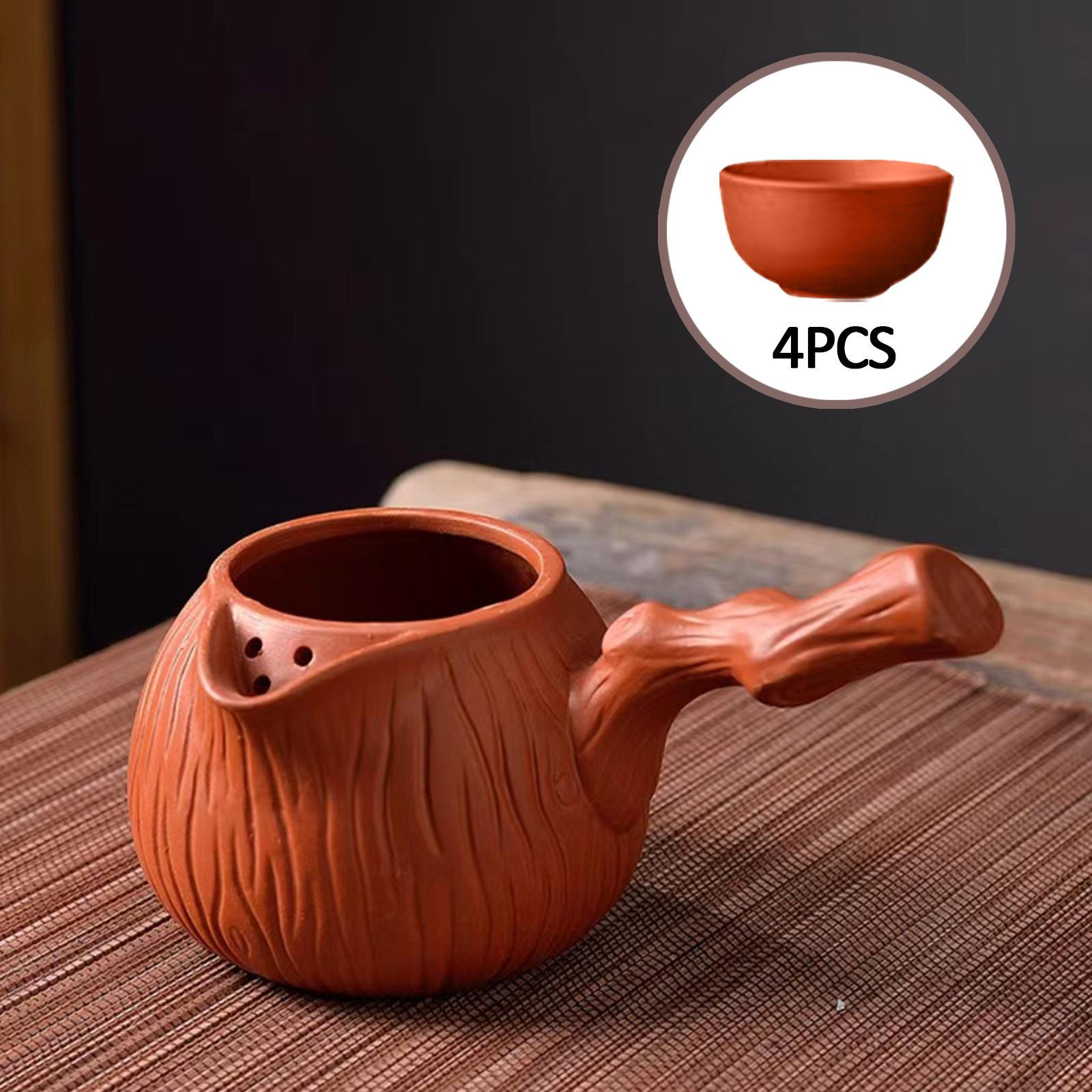 

Чайник із кераміки та чашки для кип’ятіння води Чайник із листовим листом Чайник Чайник Чайник