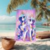 1Pc Rainbow Unicorn Fantasy Beach Towel Microfiber Beach Towel Thin Absorbent For Beach Swimming Yoga Bath Sports 0917117