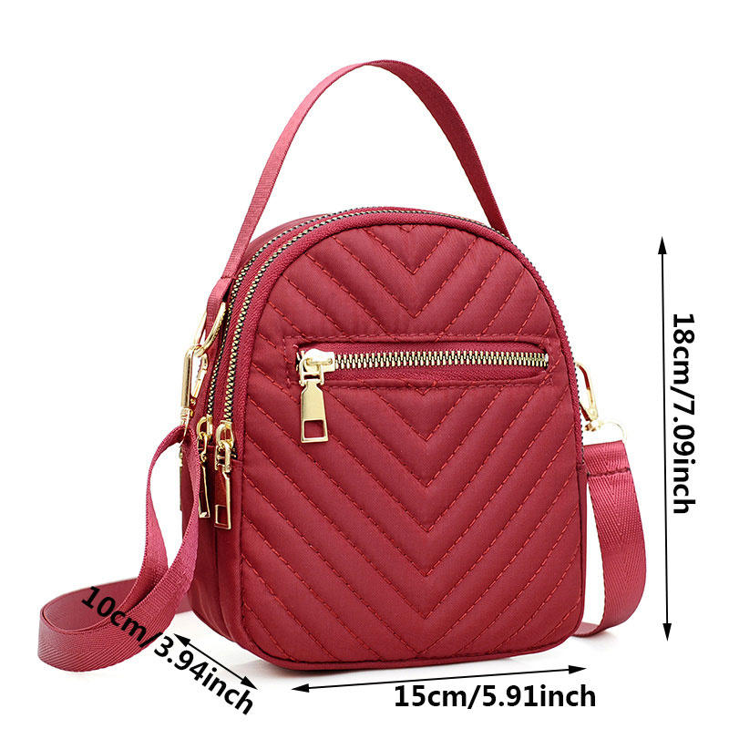 Women's Crossbody Bag Small Trendy PU Leather Shoulder Purse Casual Versatile Vintage Round Phone Bag Travel Daypack
