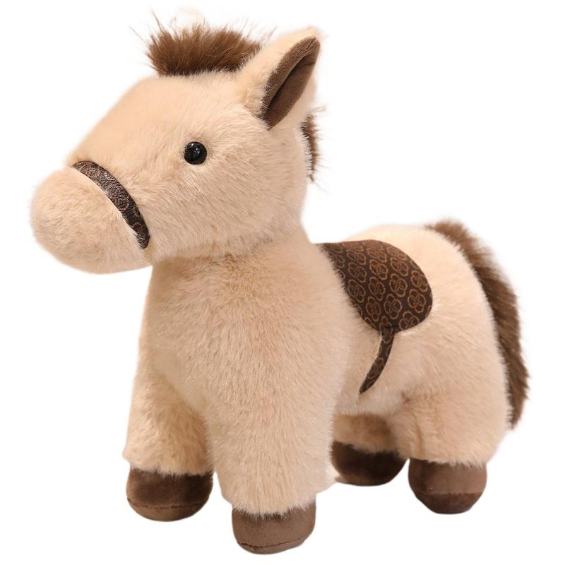 22-33cm Lovely Plush Horse Plush Toys Stuffed Soft Animal Pillow Kawaii Horse Doll Birthday Decor Christmas Valentine s Gift 22cm белый