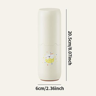 2-in-1 Travel Wash Cup Set Storage Box - Toothpaste and Toothbrush Cup, Portable and Breathable