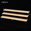 Acrylic Wooden Display Riser Stand for Funko POP Figures,Earring Ring Holder Cupcake Stand,Perfume Stand Organizer Display