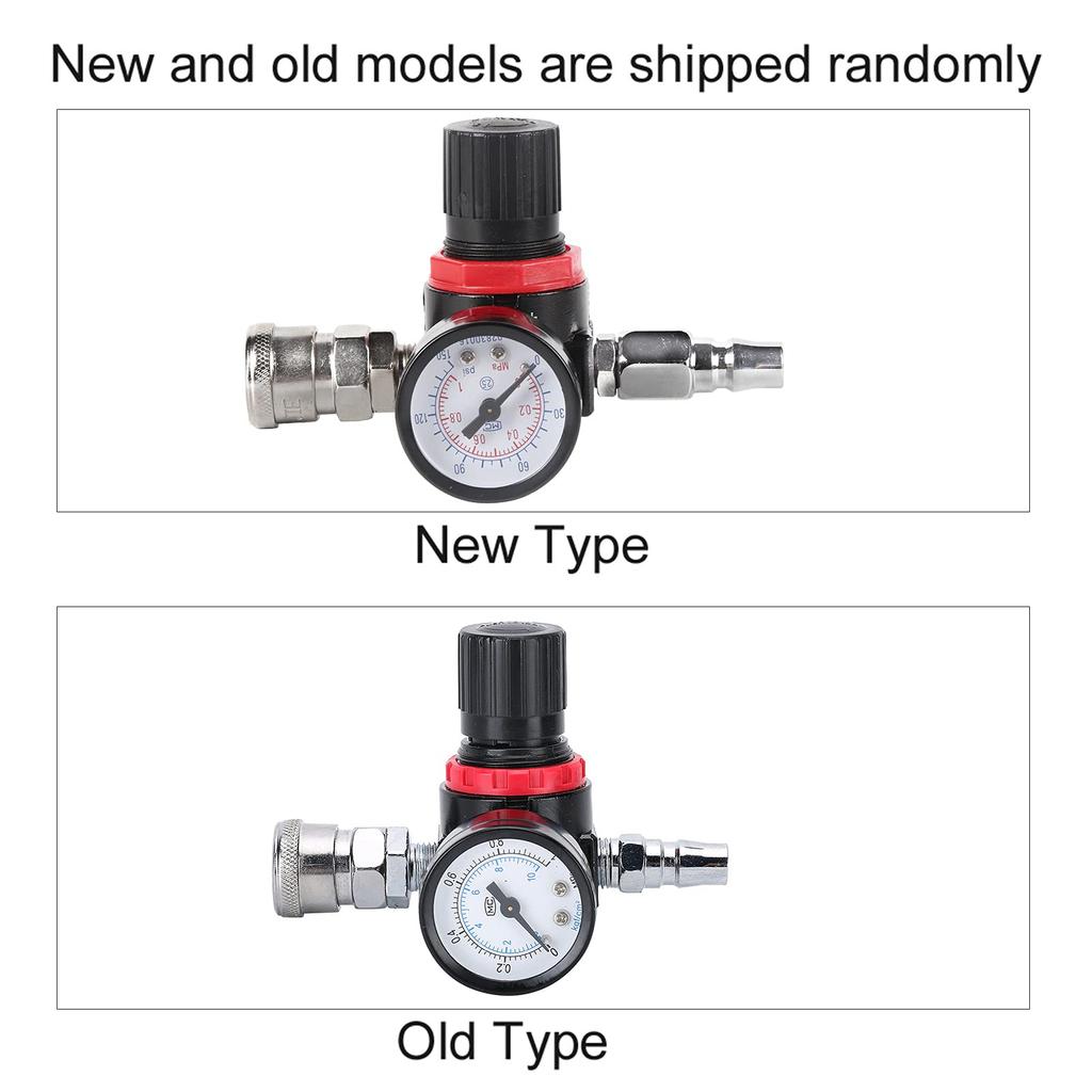 Jeffergarden Pressure Regulator, 1/4" Pressure Reducer, 145 PSI Maximum Pressure Regulator, Air Adjustment Valve, Compressor Air Regulator