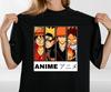 Anime Hero Squad T-shirt Tops Tees Unisex – Japanese Manga Fan Art Tee – Otaku Streetwear T Shirt