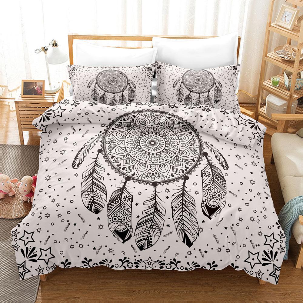 Feather Bedding Kit Size Digital Printing Three-Piece Set