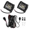 For Truck Tractor Excavator Boat ATV UTV GMC 4 Inch LED Pod Light Spot Flood Combo Driving Off Road Light For SUV