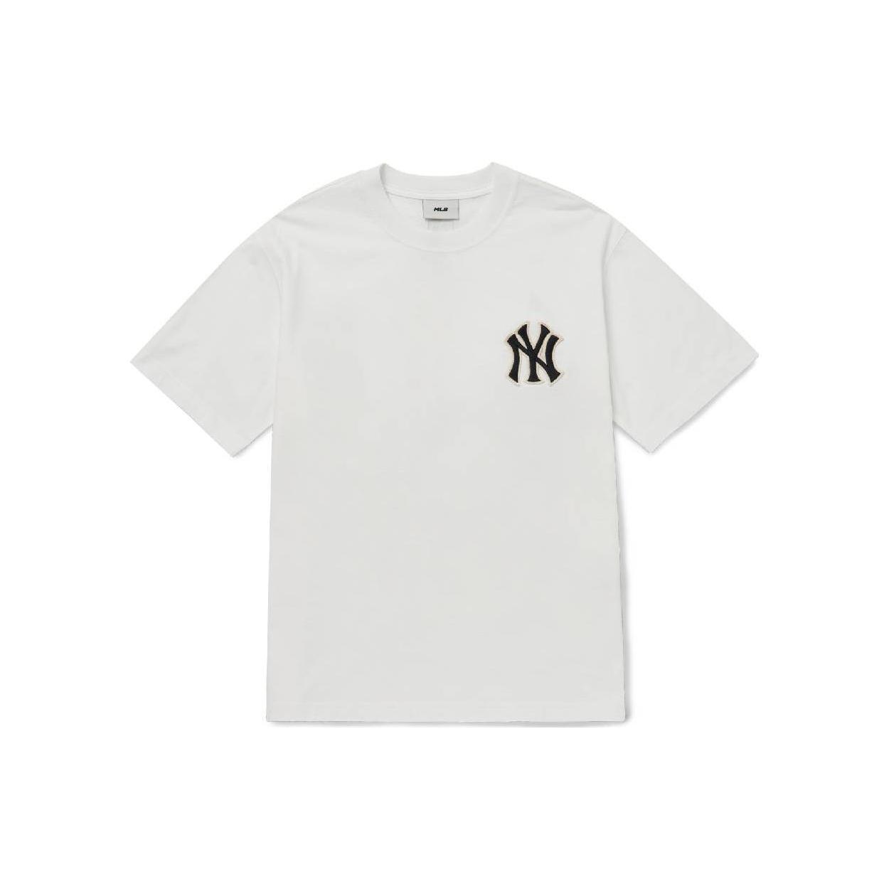 MLB T Shirts Unisex White Crew Neck Moderate Straight Fit 3ATSO0324-50WHS XS
