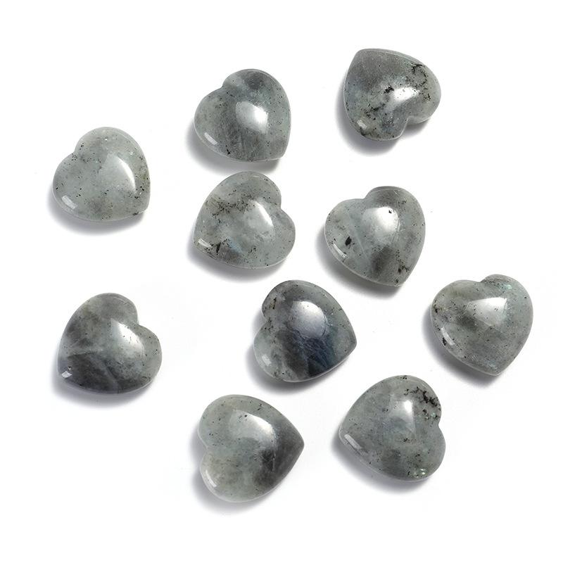 2cm Natural Rose Quartz Heart Crystal Gemstone