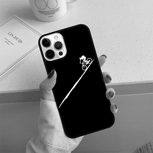 Ride Mountain Bike Bicycle Art Phone Case For iPhone 17 Air 13 12 14 15 16 Cover For Apple Pro Max 6S Plus