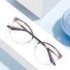 Retro Cat-Shaped Myopia Glasses Frame Female Personality Myopia Metal High-End Glasses Frame