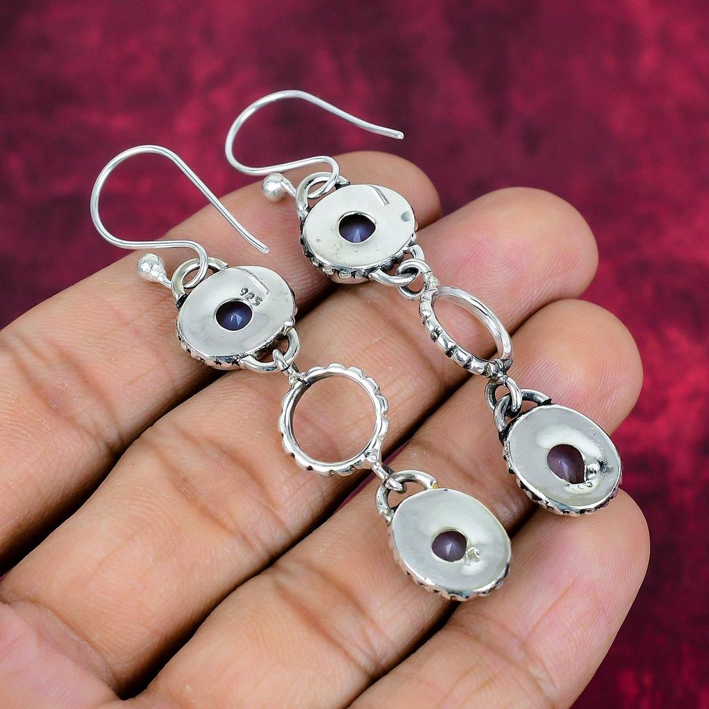 Mléčný opál 925 Ryzí stříbro Náušnice, Ručně vyráběné šperky s drahokamy, Dárky pro manželku Zbrusu nové náušnice