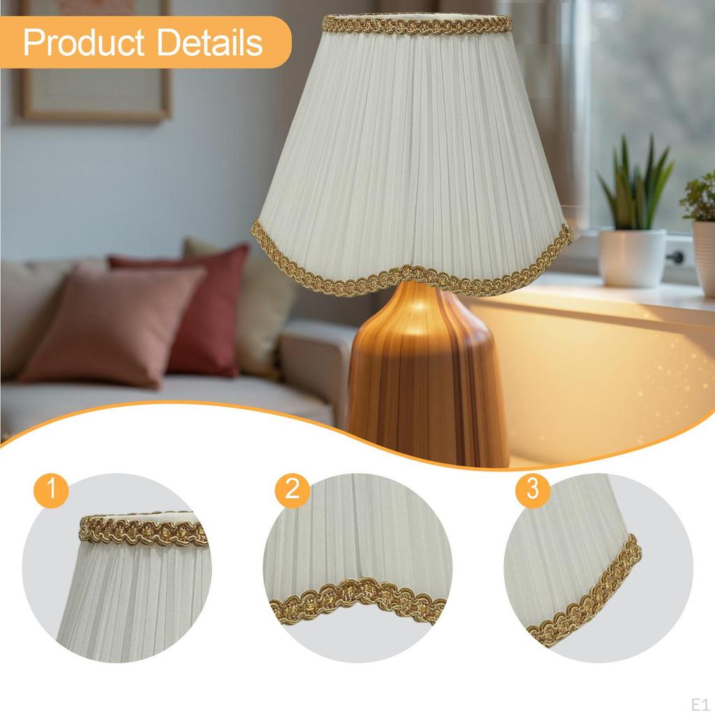 Lampshade Decorative Easy to Install Light Cover for Office Farmhouse Bedside Bedroom