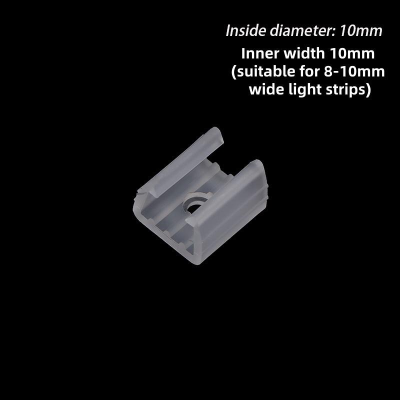 20Pcs 10/12/14/17/20Mm Led Strip Fix Clips Connector For Fixing 2835 Neon Light 220V Cob Plastic Buckle Flexible Accessories
