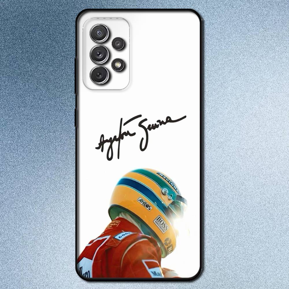 Racing Driver A-Ayrton S-Senna Phone Case For Samsung S25,S24,S21,S22,S23,S30,Ultra,S20,Plus,Fe,Lite,Note,10,9,5G Black Cover
