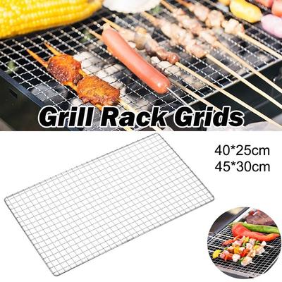 Reusable BBQ Roasting Rack Stainless Steel Baking Cooling Rack Firewood Rack  Outdoor Barbeque Oven