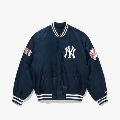 New Era Mlb New York Yankees Autentická stadionová bunda Námořnická modrá 14742064