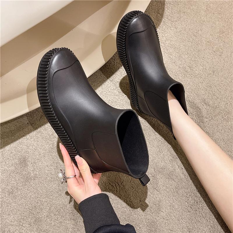Rain Shoes, Women's Low Cut, Cute, Anti Slip, Waterproof Shoes, Work Rubber Shoes, Shoe Covers, Fashionable Baita Rain Boots
