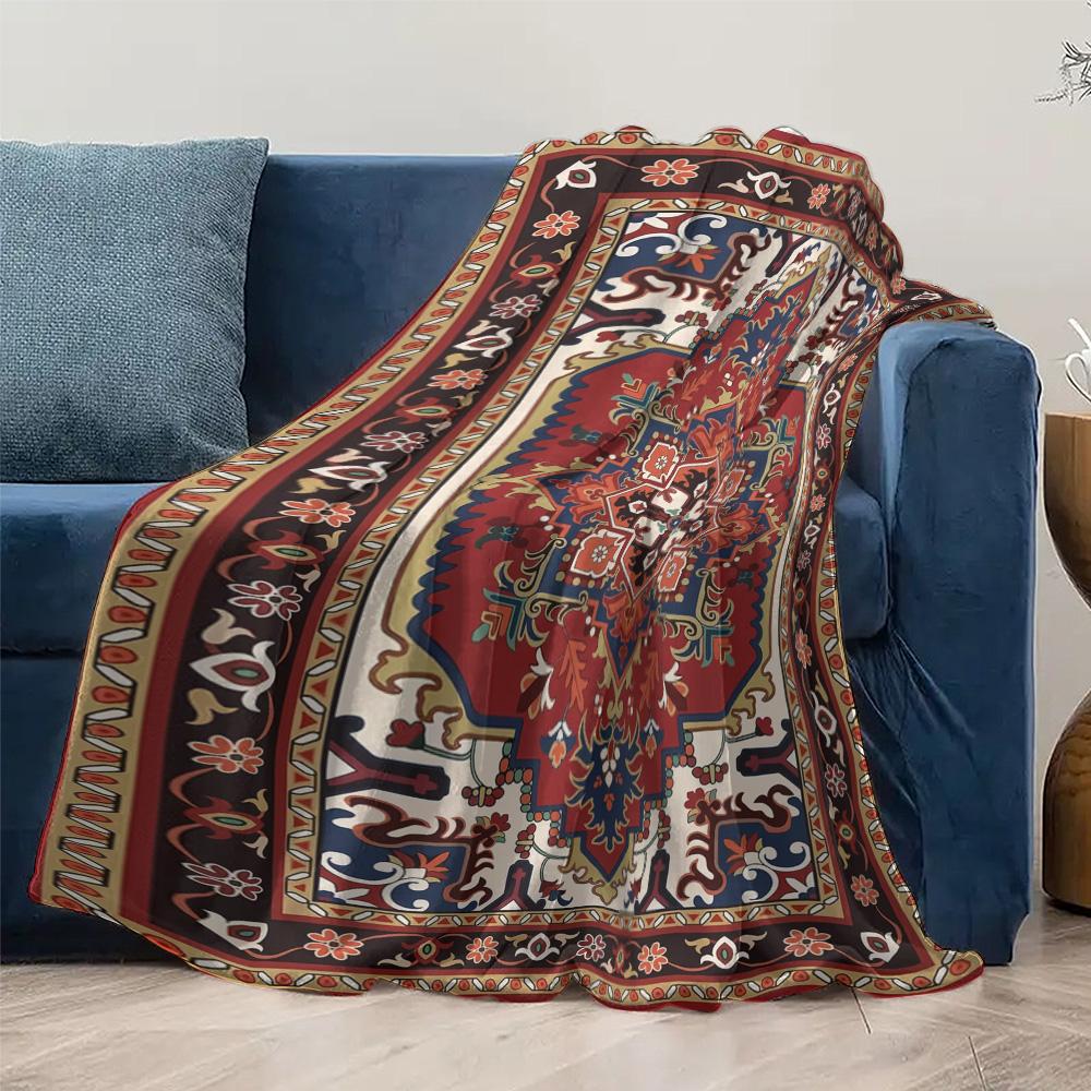Turkse Vintage Etnische Kilim Kleed Plaid Deken Bed Bank Decoratief Kussenhoes Cadeau